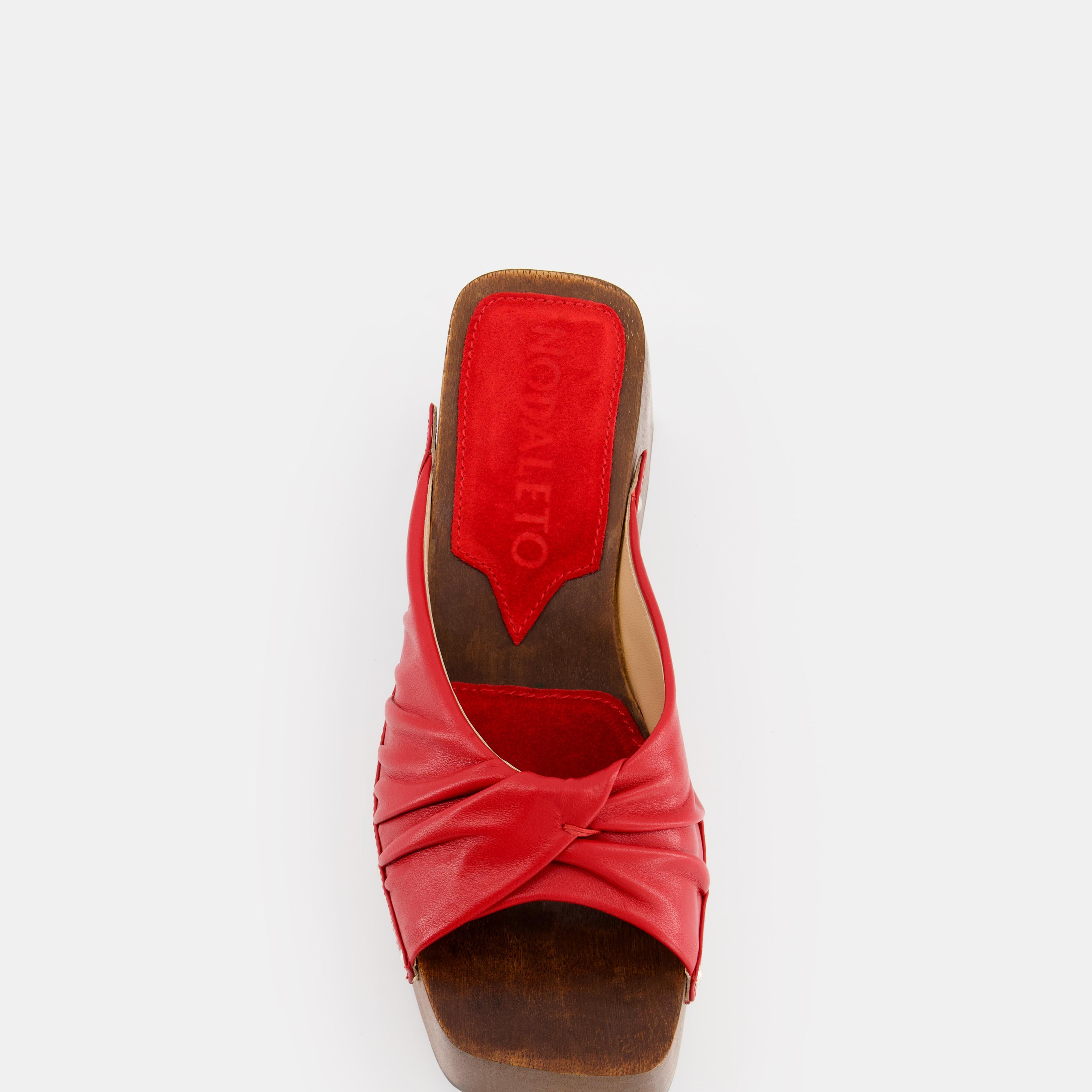 Nodaleto - Bulla Mellow Wedge Clog Midnight Red