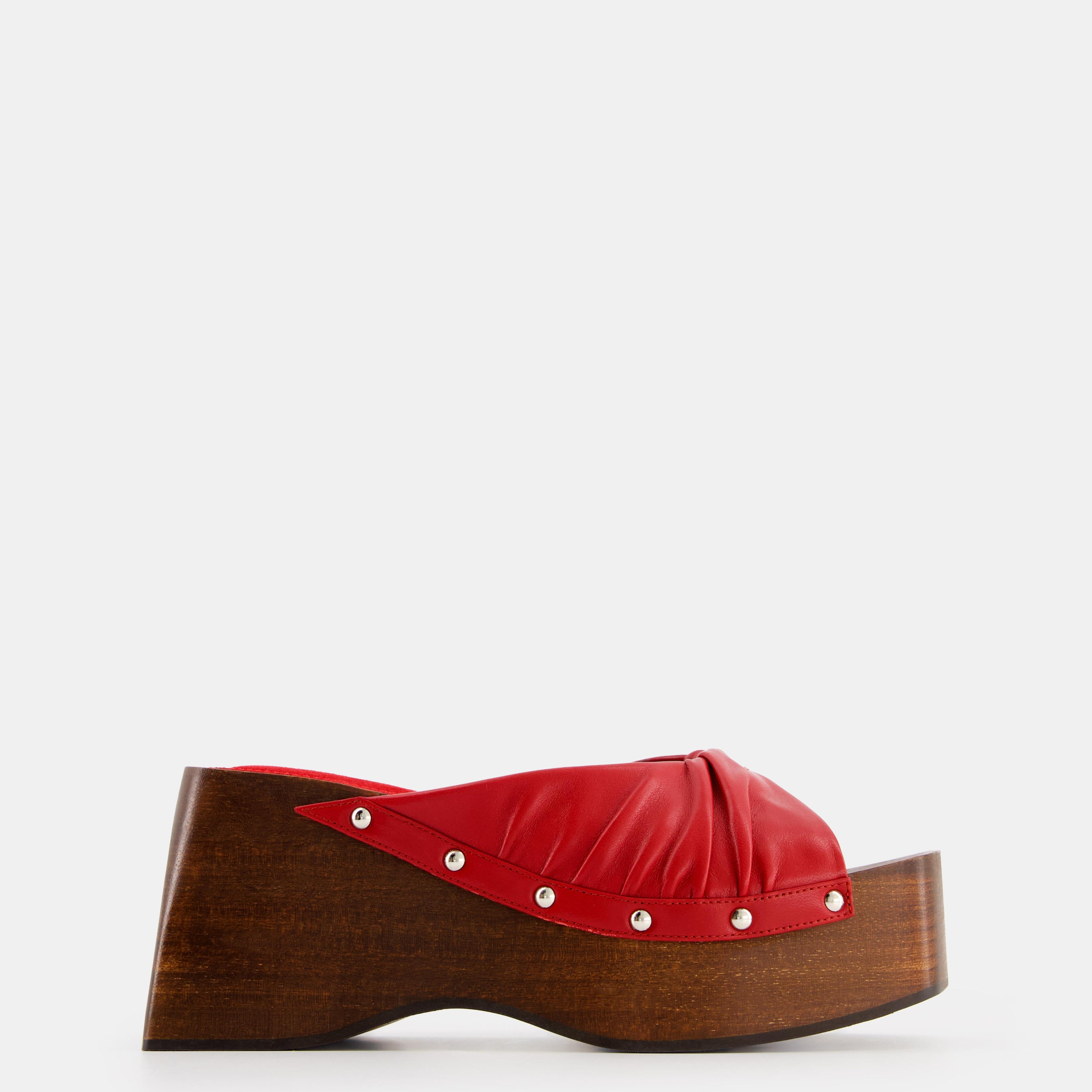 Nodaleto - Bulla Mellow Wedge Clog Midnight Red