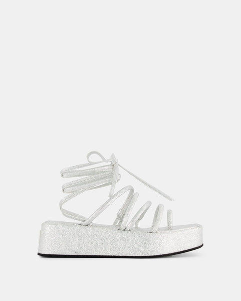 NODALETO ノダレト　シルバー　サンダル　35 Bulla_Gaia_Silver_Crackle_gran