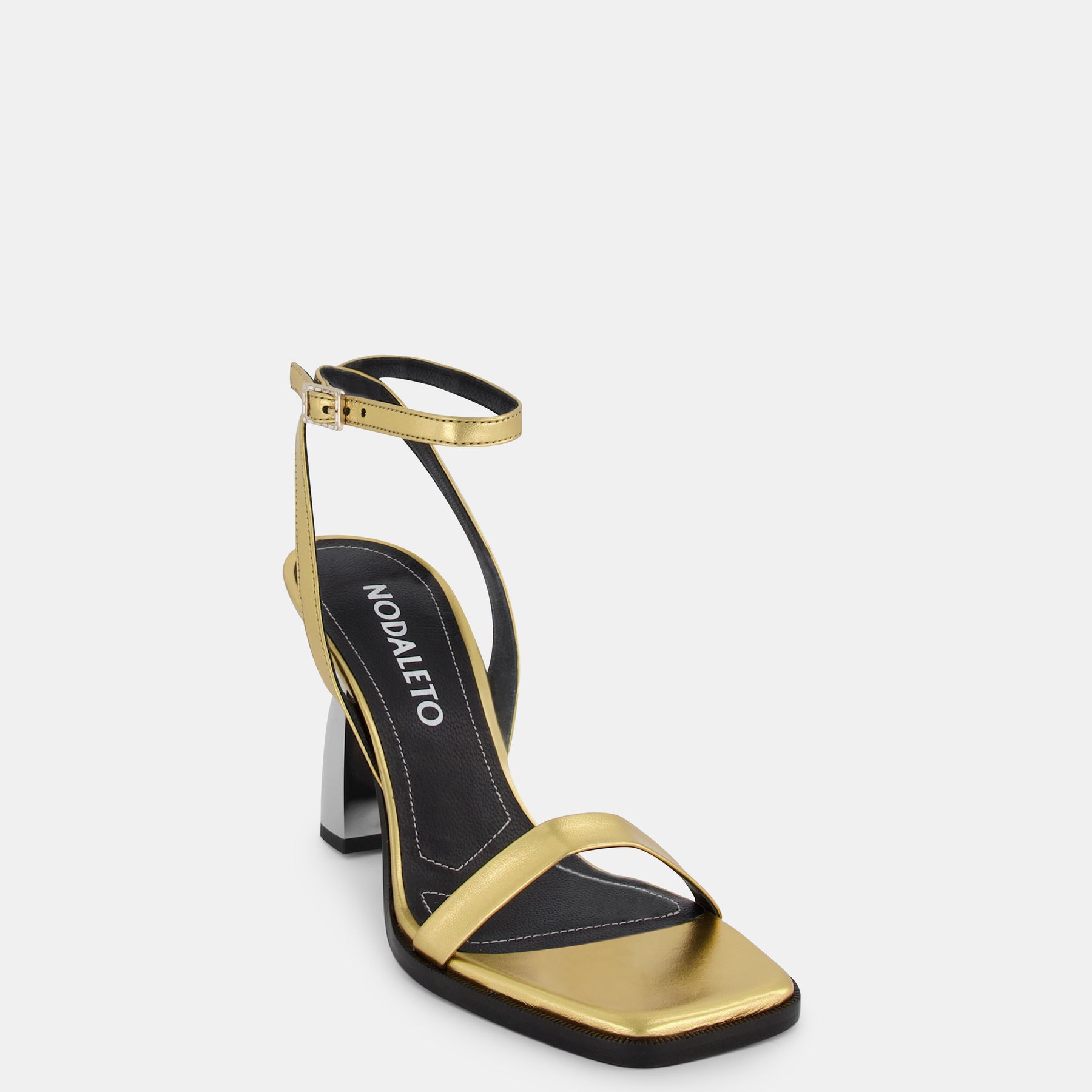 GB Golden-Hour Metallic Strappy Ankle Strap Dress Sandals | Dillard's