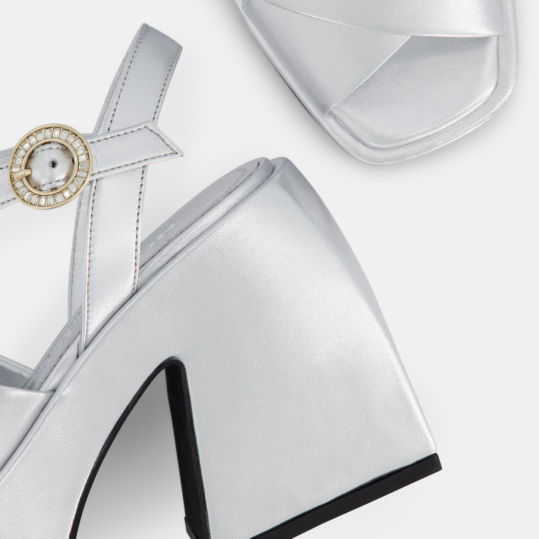 Bulla Joni Silver Metallic Nappa